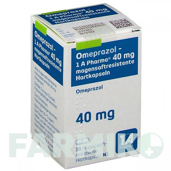 ОМЕПРАЗОЛ (OMEPRAZOL) 40 мг капсулы 30 шт - Омепразол 1 A PHARMA