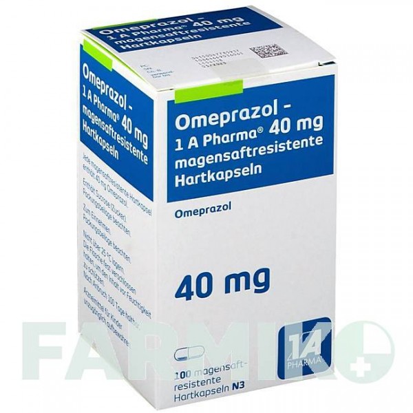 ОМЕПРАЗОЛ (OMEPRAZOL) 40 мг капсулы 100 шт - Омепразол 1 A PHARMA