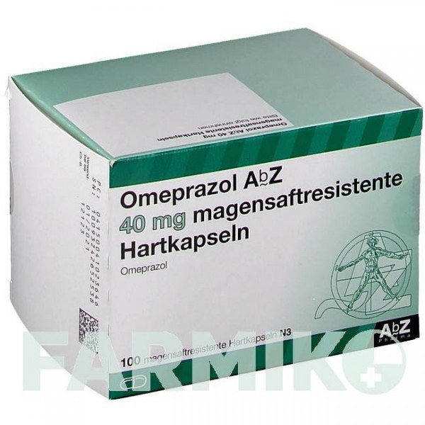 ОМЕПРАЗОЛ (OMEPRAZOL) 40 мг капсулы 100 шт - Омепразол ABZ PHARMA