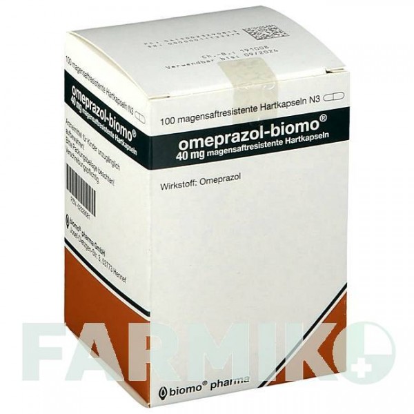 ОМЕПРАЗОЛ (OMEPRAZOL) 40 мг капсулы 30 шт - Омепразол BIOMO PHARMA