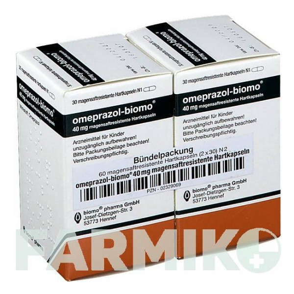ОМЕПРАЗОЛ (OMEPRAZOL) 40 мг капсулы 60 шт - Омепразол BIOMO PHARMA