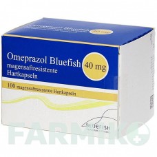 ОМЕПРАЗОЛ (OMEPRAZOL) 40 мг капсулы 100 шт - Омепразол BLUEFISH