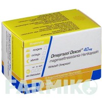 ОМЕПРАЗОЛ (OMEPRAZOL) 40 мг капсули 15 шт - Омепразол DEXCEL PHARMA