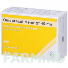 ОМЕПРАЗОЛ (OMEPRAZOL) 40 мг капсулы 50 шт - Омепразол HENNIG
