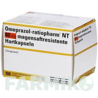 ОМЕПРАЗОЛ (OMEPRAZOL) 40 мг капсули 100 шт - Омепразол RATIOPHARM