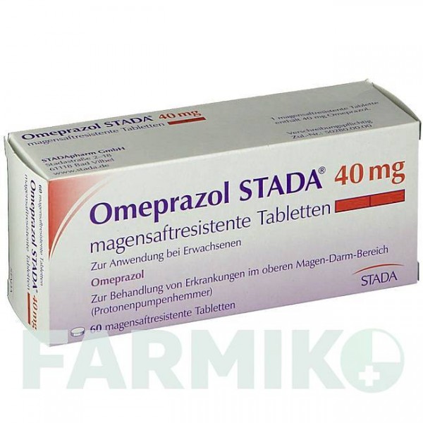 ОМЕПРАЗОЛ (OMEPRAZOL) 40 мг таблетки 60 шт - Омепразол STADAPHARM