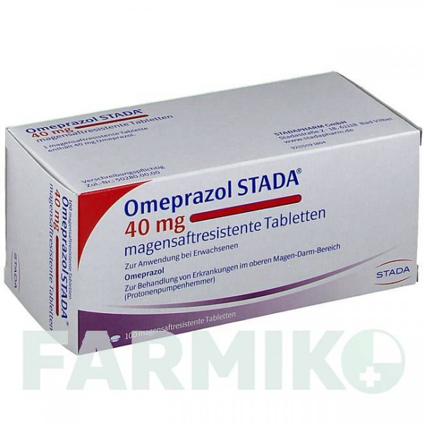 ОМЕПРАЗОЛ (OMEPRAZOL) 40 мг таблетки 100 шт - Омепразол STADAPHARM