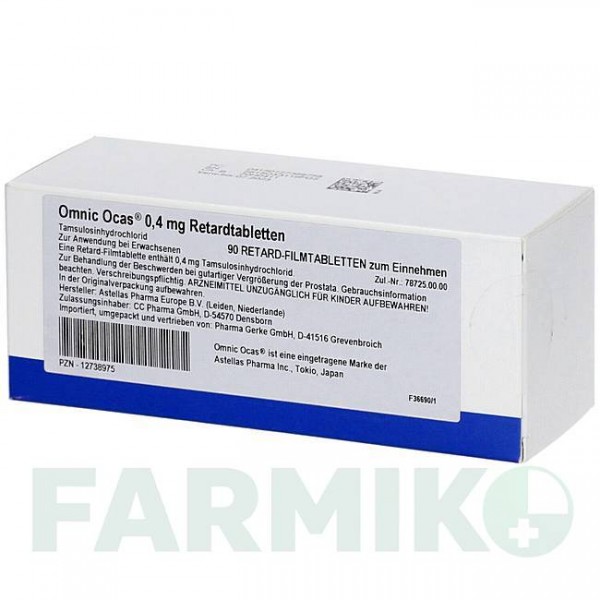 ОМНІК (OMNIC) 0,4 мг таблетки 90 шт - Тамсулозин PHARMA GERKE