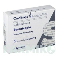 ОМНІТРОП (OMNITROPE) 5 мг/1,5 мл розчин 1 шт - Соматропін HEXAL