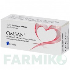 ОМСАН (OMSAN) 0,02 мг/0,1 мг таблетки 6x21 шт - Левоноргестрел, Етинілестрадіол EXELTIS