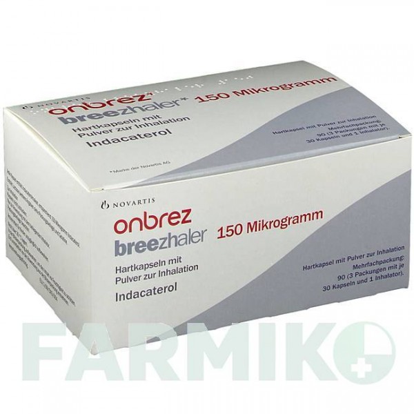 ОНБРЕЗ (ONBREZ) 150 мкг капсулы 3x30 шт - Индакатерол EMRA-MED