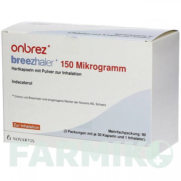 ОНБРЕЗ (ONBREZ) 150 мкг капсулы 30 шт - Индакатерол KOHLPHARMA