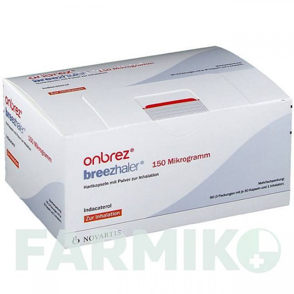 ОНБРЕЗ (ONBREZ) 150 мкг капсули 3x30 шт - Індакатерол NOVARTIS