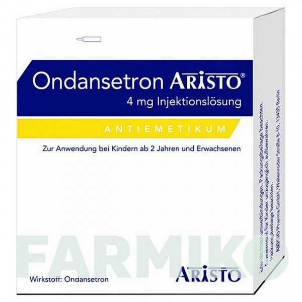 ОНДАНСЕТРОН (ONDANSETRON) 4 мг розчин 10 шт - Ондансетрон ARISTO PHARMA