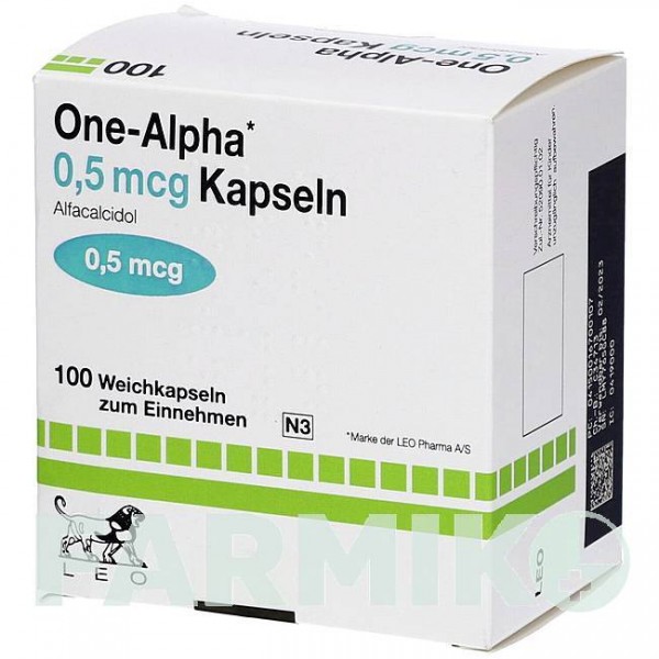 ВАН АЛЬФА (ONE ALPHA) 0,5 мкг капсулы 100 шт - Альфакальцидол EMRA-MED