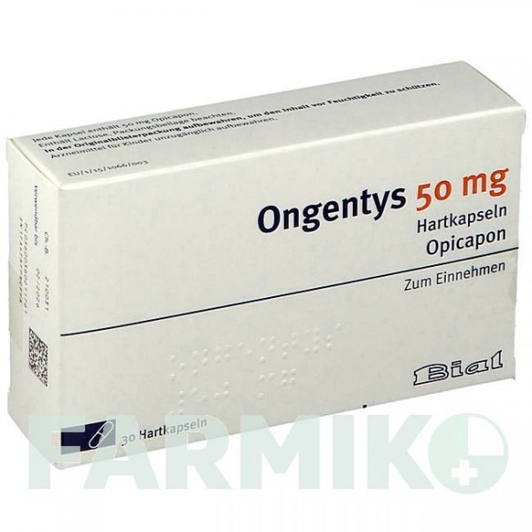 ОНГЕНТИС (ONGENTYS) 50 мг капсулы 30 шт - Опикапон BIAL