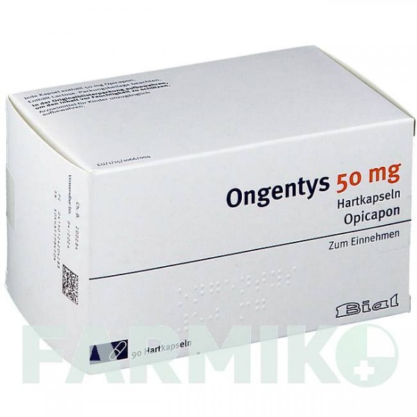 ОНГЕНТИС (ONGENTYS) 50 мг капсулы 90 шт - Опикапон BIAL