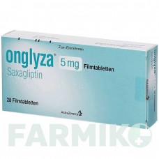 ОНГЛІЗА (ONGLYZA) 5 мг таблетки 28 шт - Саксагліптин ASTRAZENECA
