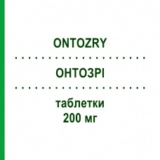 ОНТОЗРІ (ONTOZRY) 200 мг таблетки 14 шт - Ценобамат ANGELINI