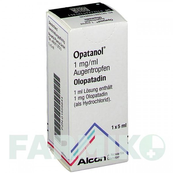 ОПАТАНОЛ (OPATANOL) 1 мг/мл краплі 1x5 мл - Олопатадин NOVARTIS
