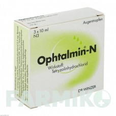 ОФТАЛЬМИН (OPHTALMIN) капли 3x10 мл - Тетризолин DR.WINZER PHARMA