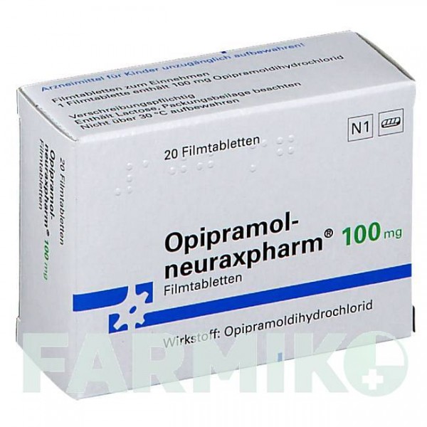 ОПІПРАМОЛ (OPIPRAMOL) 100 мг таблетки 20 шт - Опіпрамол NEURAXPHARM