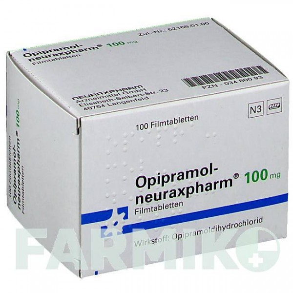 ОПІПРАМОЛ (OPIPRAMOL) 100 мг таблетки 100 шт - Опіпрамол NEURAXPHARM