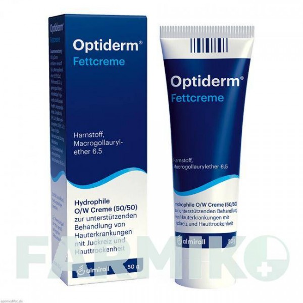 ОПТИДЕРМ (OPTIDERM) крем 50 г - Мочевина, Другое ALMIRALL