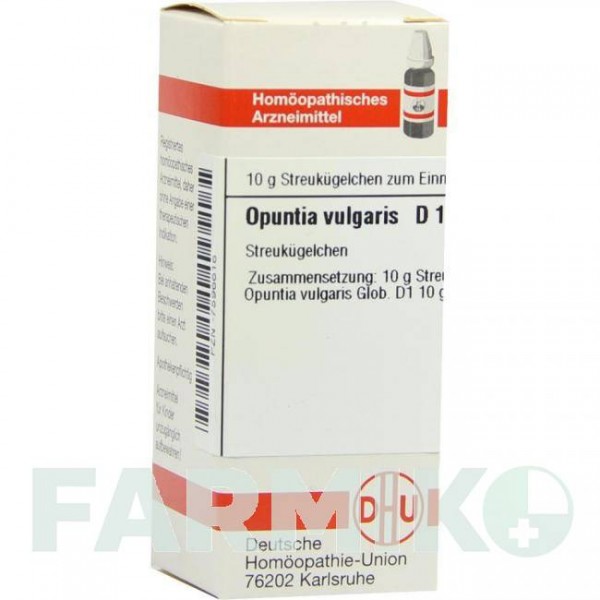ОПУНЦИЯ ВУЛГАРИС (OPUNTIA VULGARIS) D 1 глобули 10 г - Гомеопатия DHU