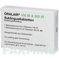 ОРАЛЕЙР (ORALAIR) 100 ИР/300 ИР таблетки 31 шт - Пыльца травы 2CARE4