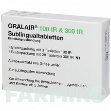 ОРАЛЕЙР (ORALAIR) 100 ИР/300 ИР таблетки 31 шт - Пыльца травы 2CARE4