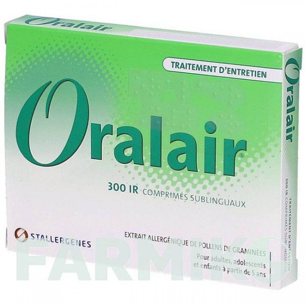 ОРАЛЕЙР (ORALAIR) 300 ИР таблетки 90 шт - Пыльца травы 1 0 1 CAREFARM