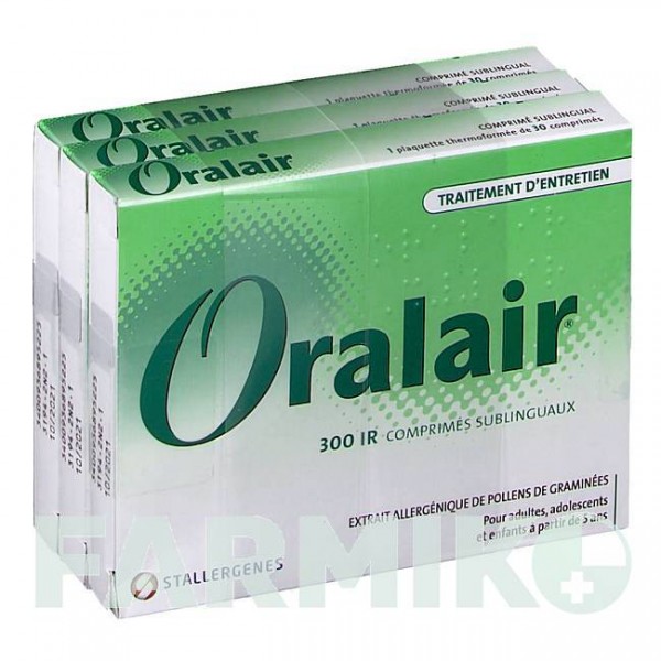 ОРАЛЕЙР (ORALAIR) 300 ИР таблетки 90 шт - Пилок трави CC PHARMA