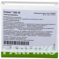 ОРАЛЕЙР (ORALAIR) 300 ИР таблетки 90 шт - Пыльца травы EUROPEAN PHARMA