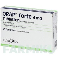 ОРАП (ORAP) 4 мг таблетки 50 шт - Пімозид EUMEDICA