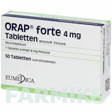 ОРАП (ORAP) 4 мг таблетки 50 шт - Пимозид EUMEDICA