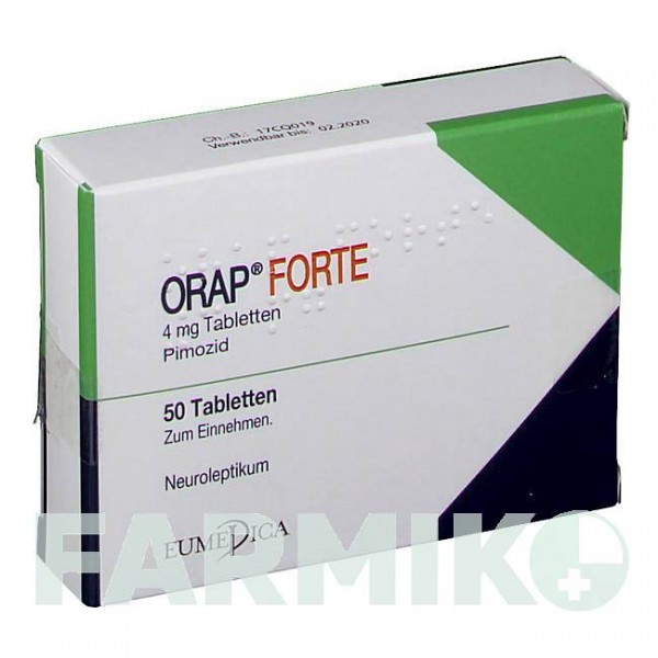 ОРАП (ORAP) 4 мг таблетки 50 шт - Пимозид ORIFARM