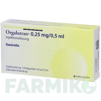 ОРГАЛУТРАН (ORGALUTRAN) 0,25 мг/0,5 мл розчин 5x1 шт - Ганірелікс ACA MULLER-ADAG PHARMA