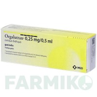 ОРГАЛУТРАН (ORGALUTRAN) 0,25 мг/0,5 мл раствор 1x5 шт - Ганиреликс CC PHARMA