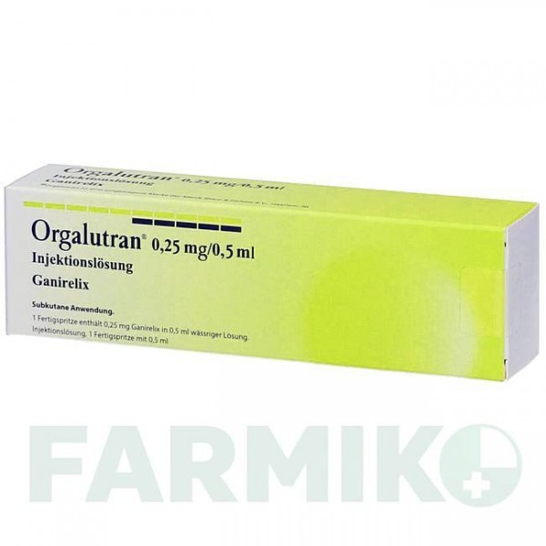 ОРГАЛУТРАН (ORGALUTRAN) 0,25 мг/0,5 мл розчин 1 шт - Ганірелікс ORIFARM