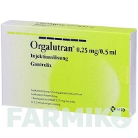 ОРГАЛУТРАН (ORGALUTRAN) 0,25 мг/0,5 мл раствор 1x5 шт - Ганиреликс ORIFARM