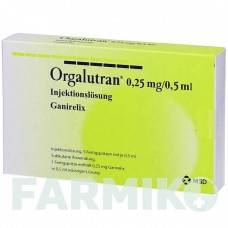 ОРГАЛУТРАН (ORGALUTRAN) 0,25 мг/0,5 мл раствор 1x5 шт - Ганиреликс ORIFARM
