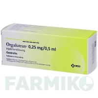 ОРГАЛУТРАН (ORGALUTRAN) 0,25 мг/0,5 мл розчин 5 шт - Ганірелікс ORIGINALIS