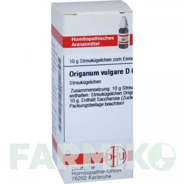 ОРИГАНУМ ВУЛГАРЕ (ORIGANUM VULGARE) D 6 глобули 10 г - Гомеопатия DHU