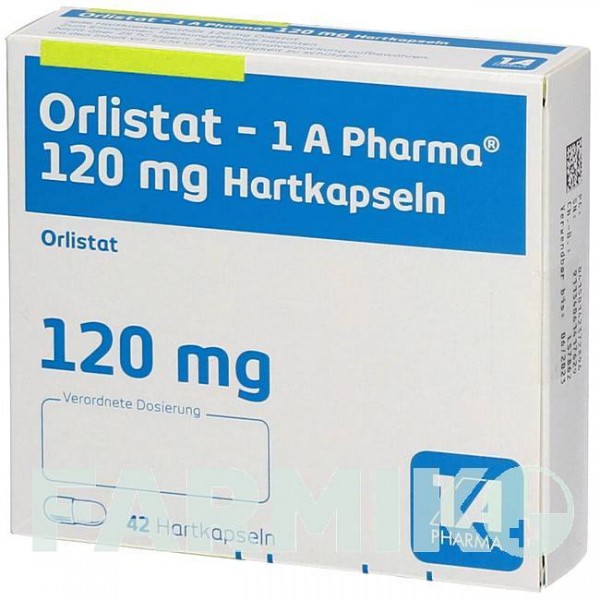 ОРЛИСТАТ (ORLISTAT) 120 мг капсулы 42 шт - Орлистат 1 A PHARMA