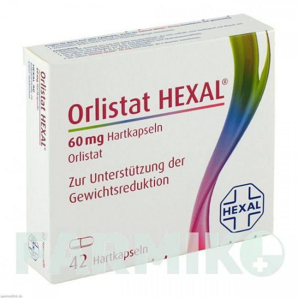 ОРЛИСТАТ (ORLISTAT) 60 мг капсулы 42 шт - Орлистат HEXAL