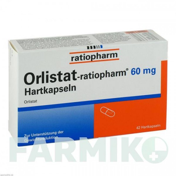ОРЛИСТАТ (ORLISTAT) 60 мг капсулы 42 шт - Орлистат RATIOPHARM