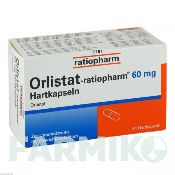 ОРЛІСТАТ (ORLISTAT) 60 мг капсули 84 шт - Орлістат RATIOPHARM