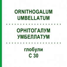 ОРНИТОГАЛУМ УМБЕЛЛАТУМ (ORNITHOGALUM UMBELLATUM) C 30 глобули 10 г - Гомеопатия DHU
