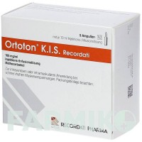 ОРТОТОН (ORTOTON) 100 мг/мл розчин 9 шт - Метокарбамол RECORDATI